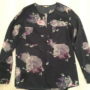 Silence & Noise Floral Blouse Long Sleeves